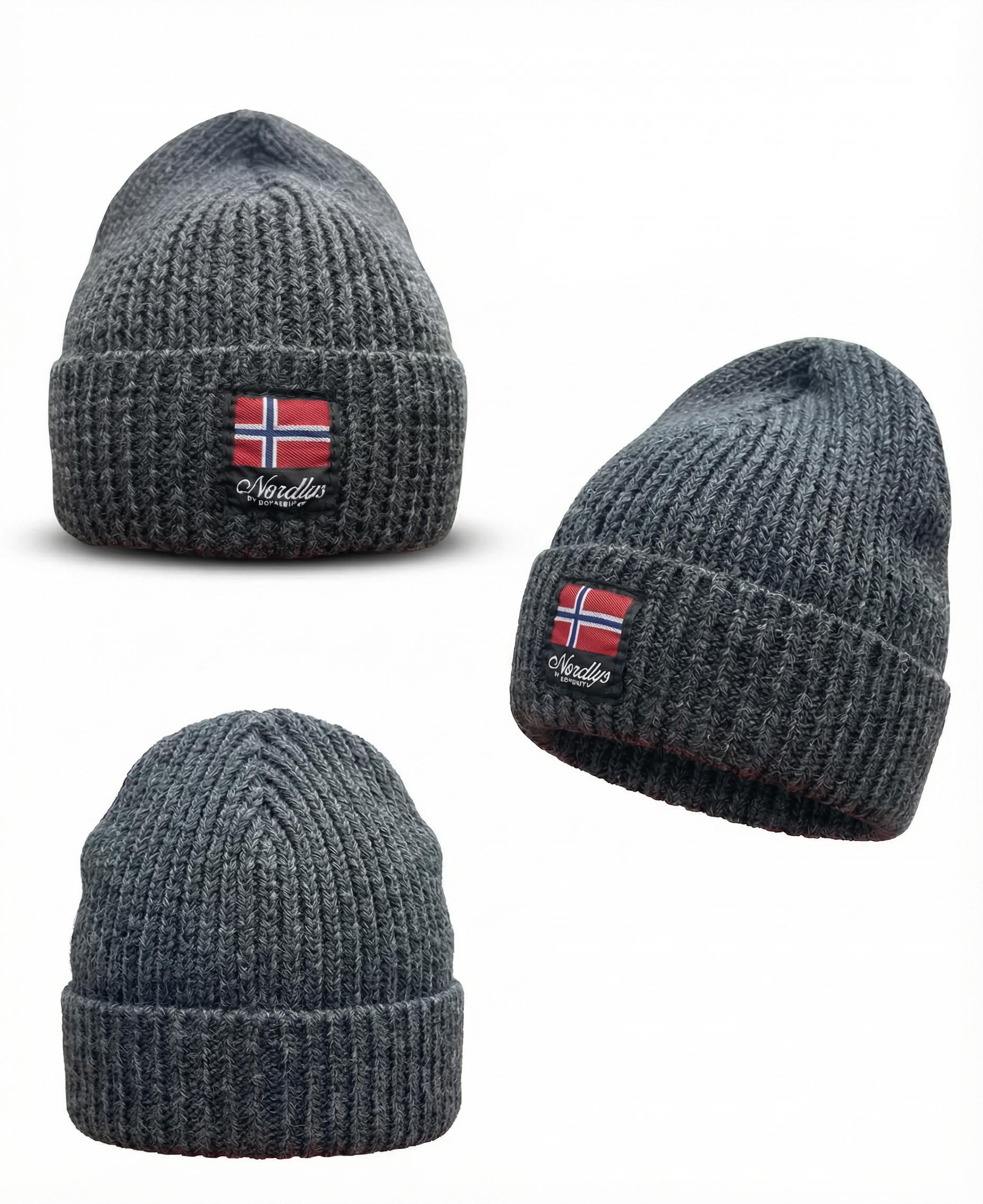 Norská merino čepice šeda 22